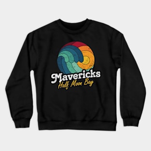 Blacks Beach California Surfing Surf Sunset Wave Crewneck Sweatshirt